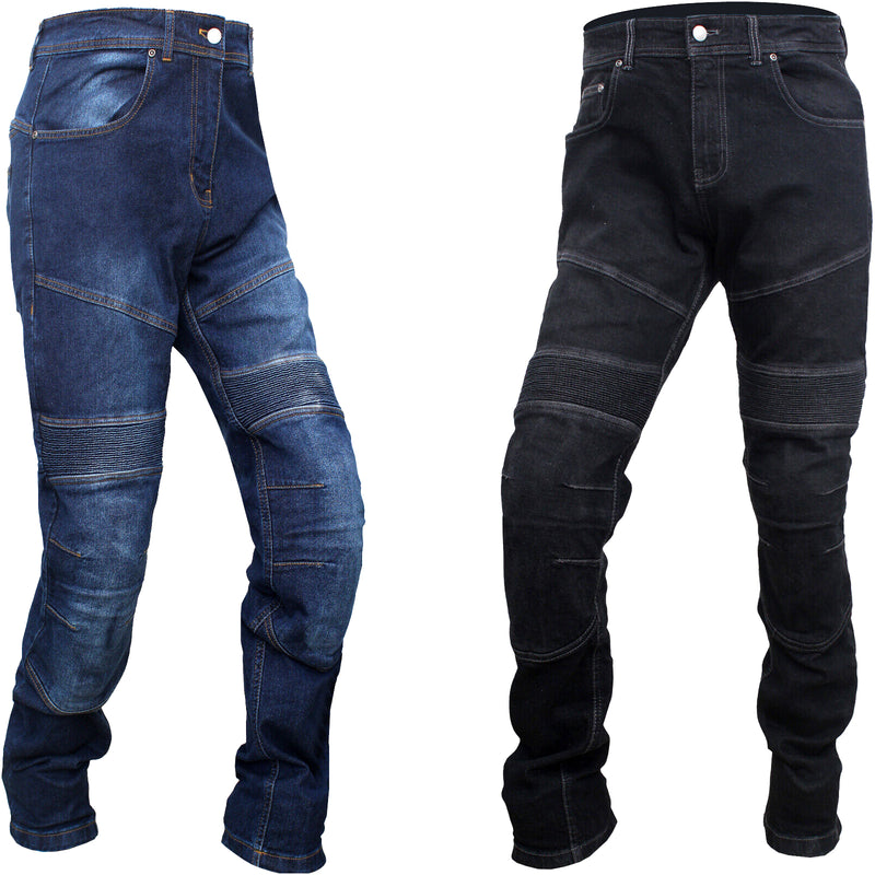 Mens Motorcycle Denim Jeans Motorbike Pant Trousers Lined with Kevlar