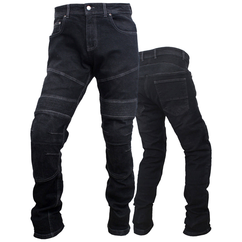 Mens Motorcycle Denim Jeans Motorbike Pant Trousers Lined with Kevlar