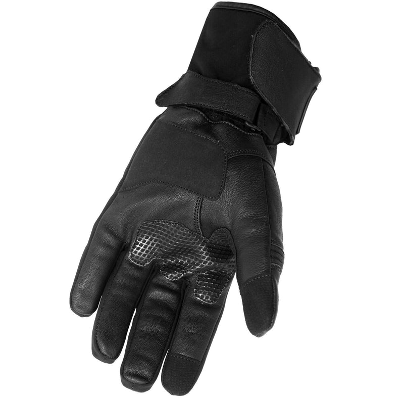 Motorcycle Leather Gloves Knuckle Thermal Protection Full Fingers Touch Screen