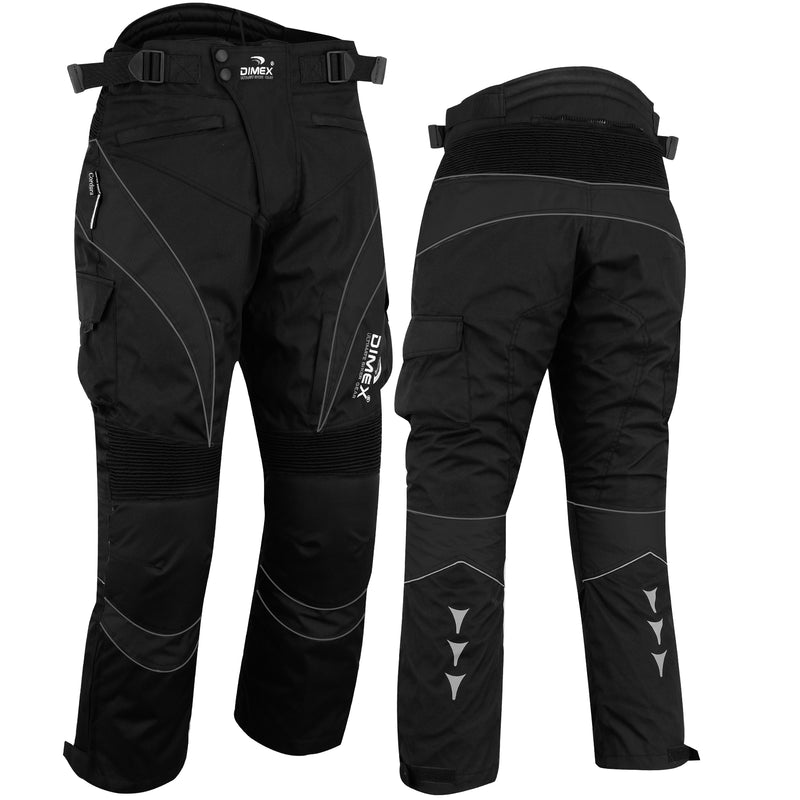 Motorbike Motorcycle Waterproof Cordura Textile Trousers Pants CE Armours