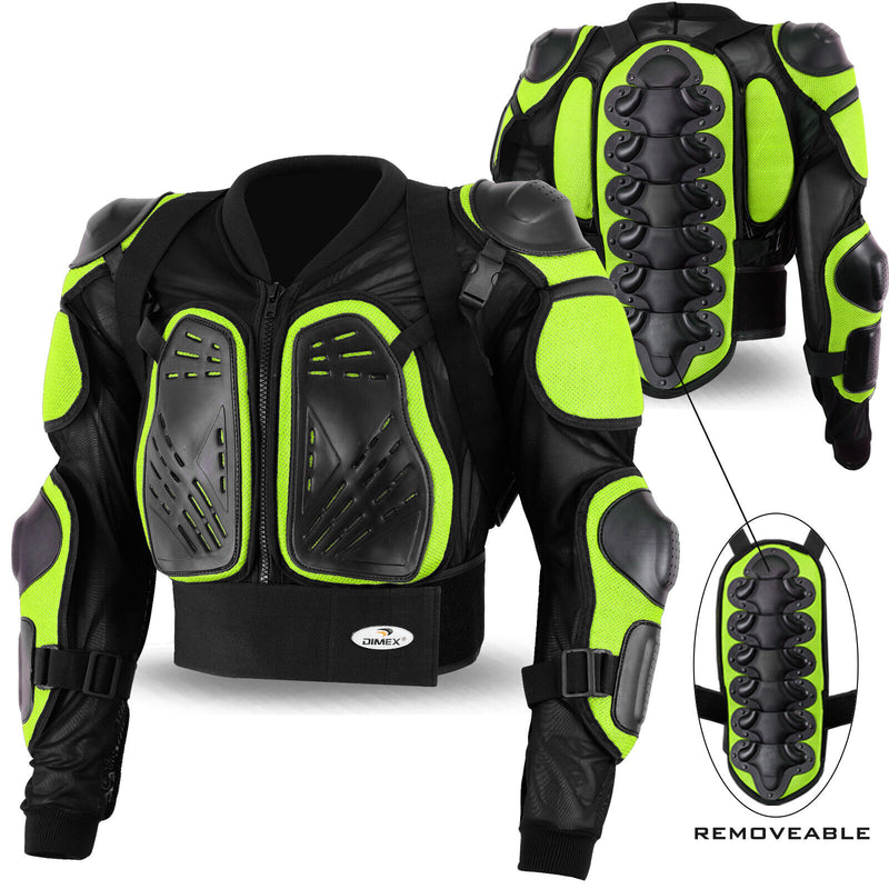 Motorcycle Body Protector Motorbike Jacket Spine Chest Racing Motocross