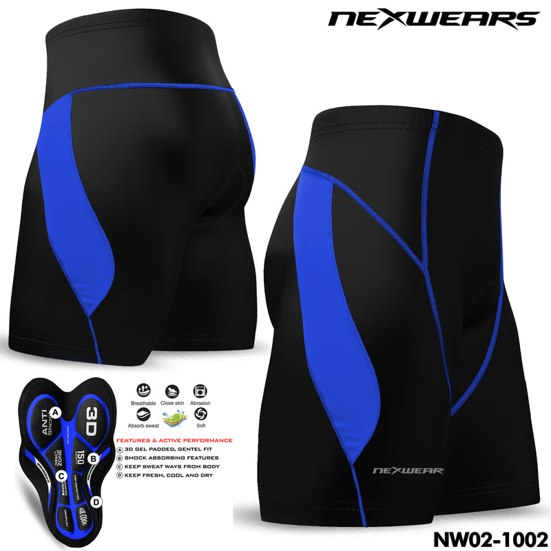 Mens Cycling Shorts Bicycle Road Bike 3D Gel Pad MTB Mountain Biking Clothing