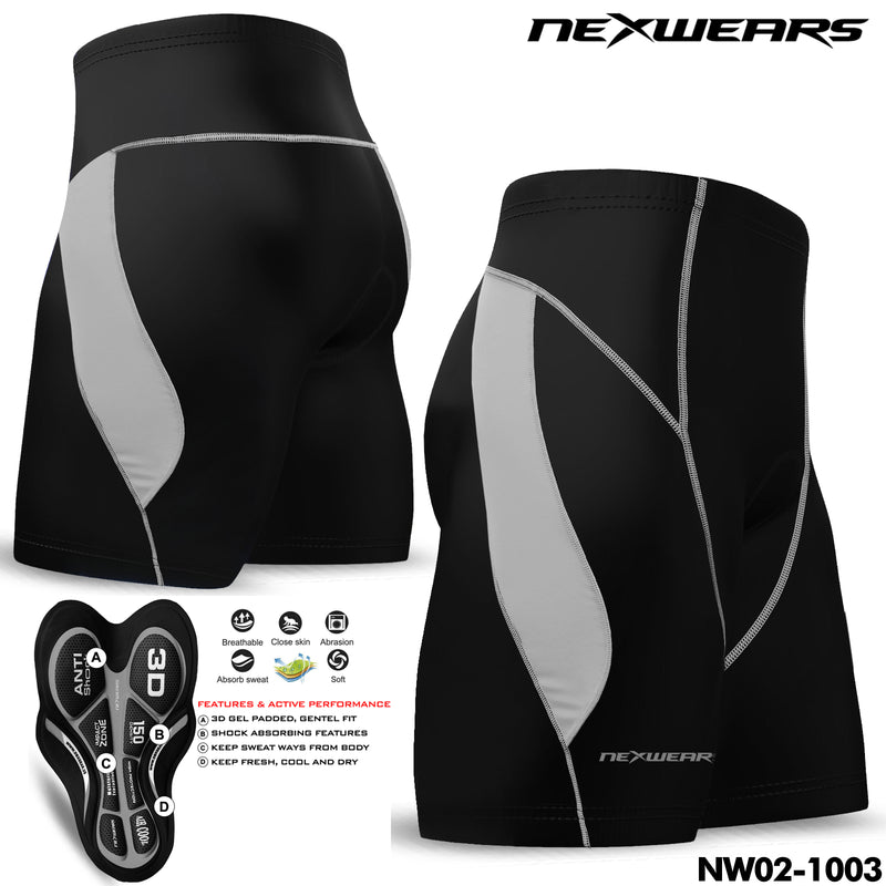 Mens Cycling Shorts Bicycle Road Bike 3D Gel Pad MTB Mountain Biking Clothing