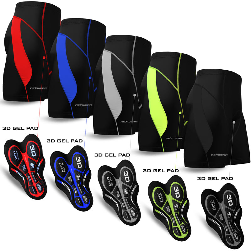 Mens Cycling Shorts Bicycle Road Bike 3D Gel Pad MTB Mountain Biking Clothing