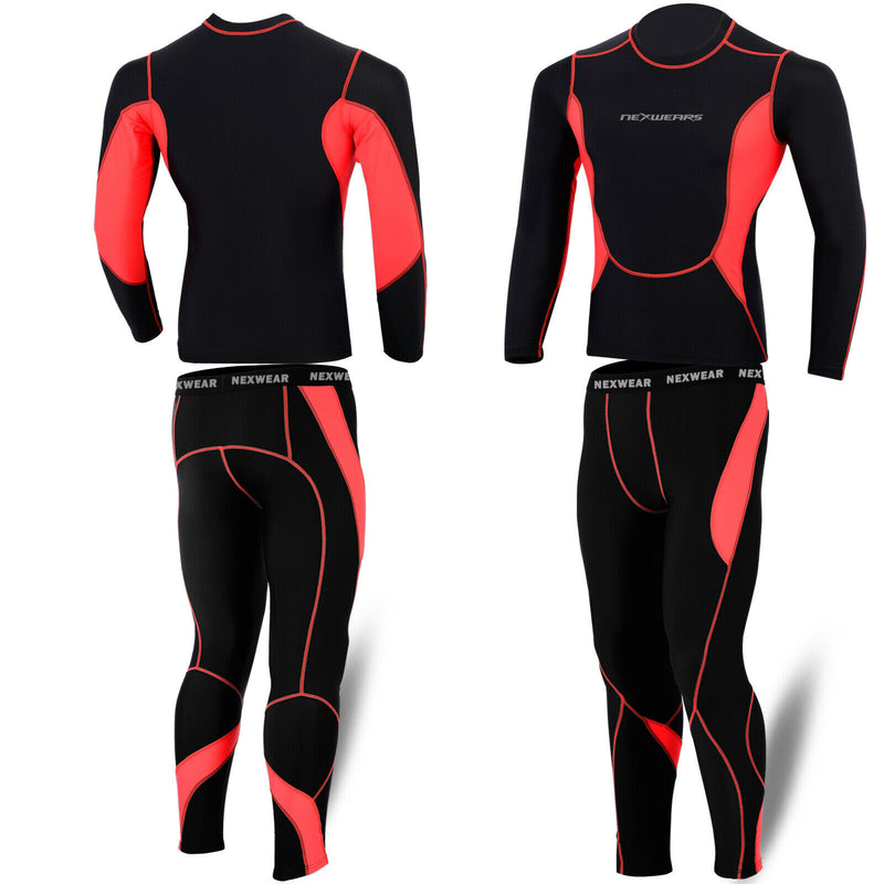 Mens Compression Suit Activewear Sports Cycling Base Layer Tights Under Tops