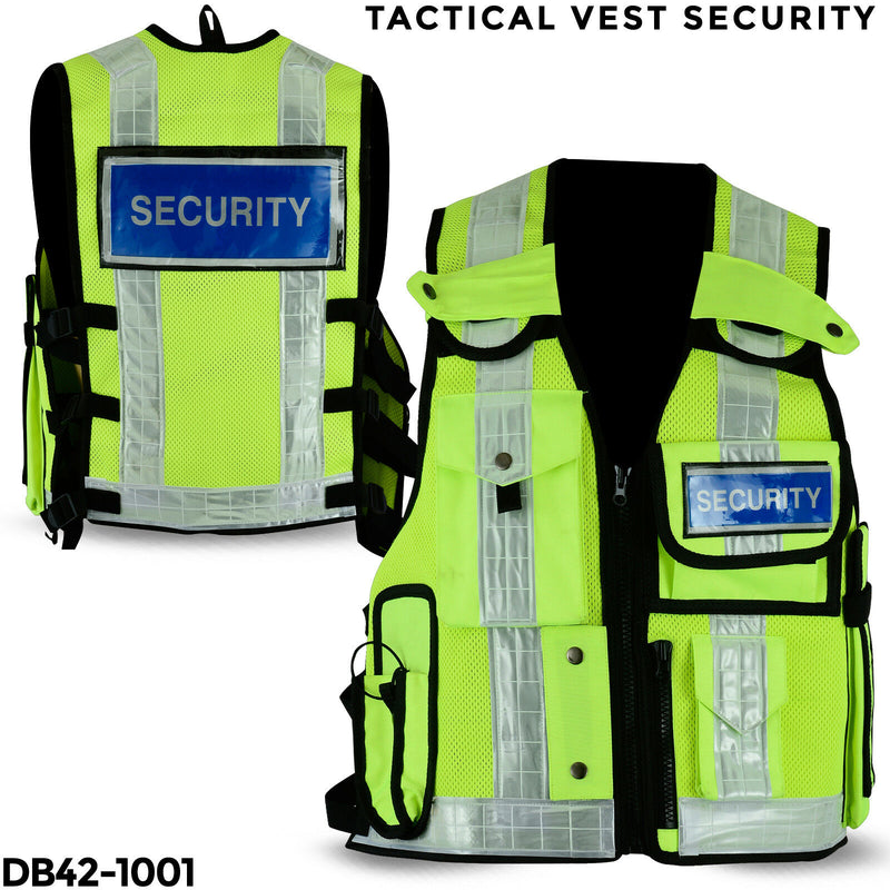 NEW Hi Viz Tactical Vest Security Enforcement CCTV Dog Handler Top Quality