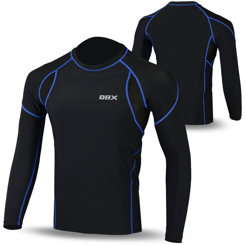 Mens Compression Base Layer Winter Thermal Armour Top Full Sleeve Sports Shirts