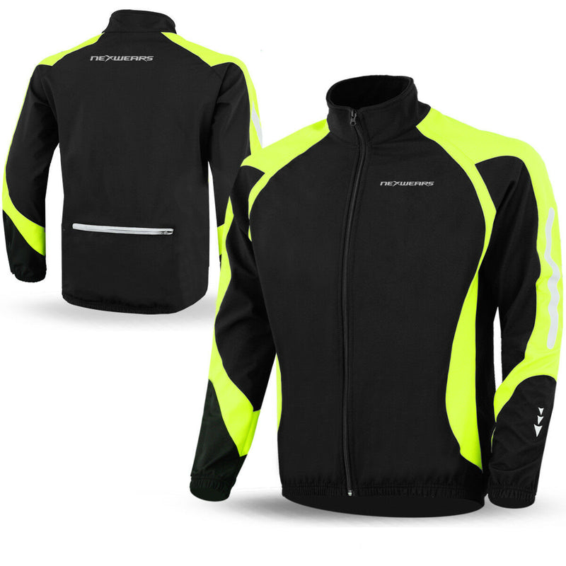 Cycling Jacket Soft Shell Winter Thermal Fleece Windproof Long Sleeve Bike Coat