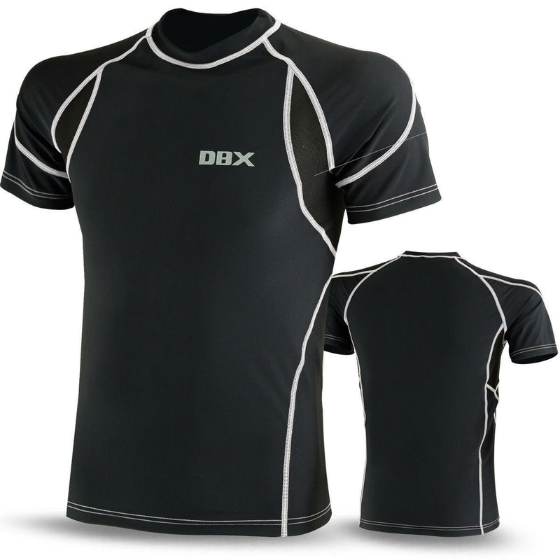 Mens Compression Base Layer Winter Thermal Armour Half Sleeve Sports Gym Shirt