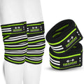 Weight Lifting Cotton Knee Wraps Support PAIR Bandage Elasticated Gym Workout